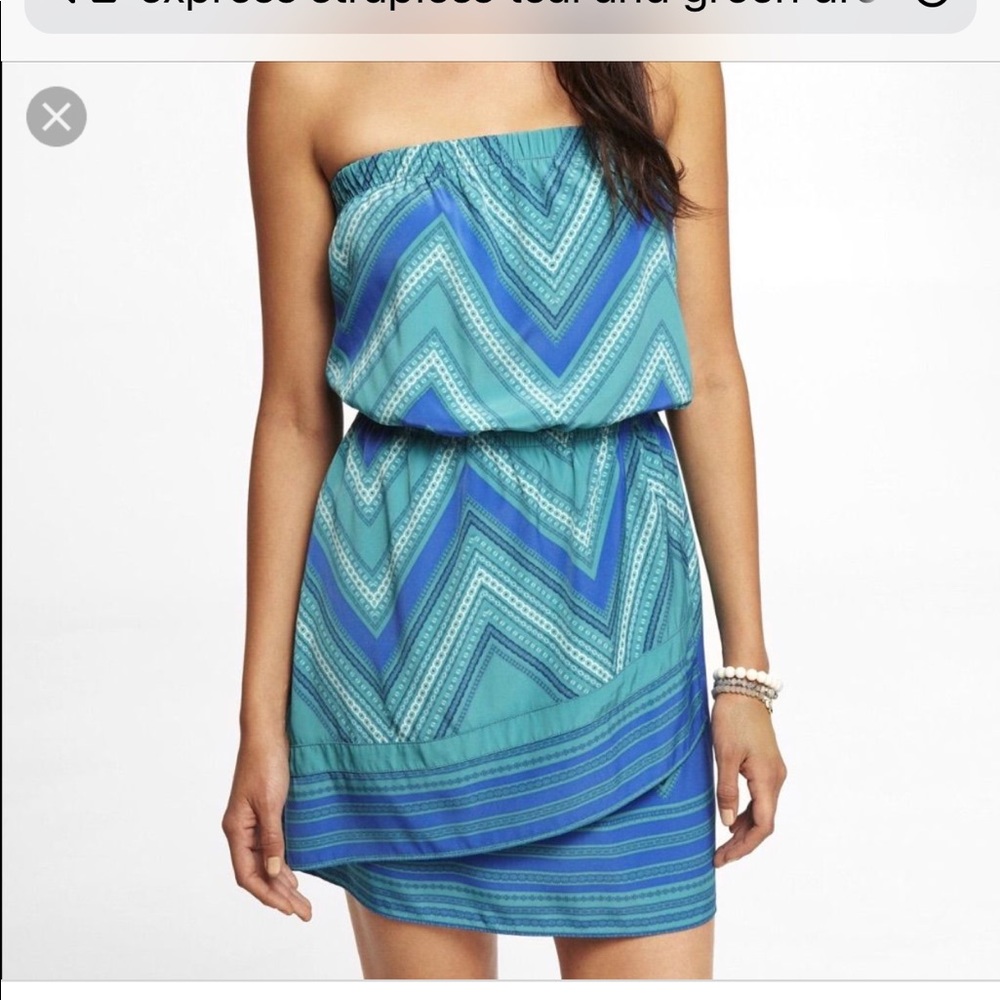 Strapless Express dress NWT